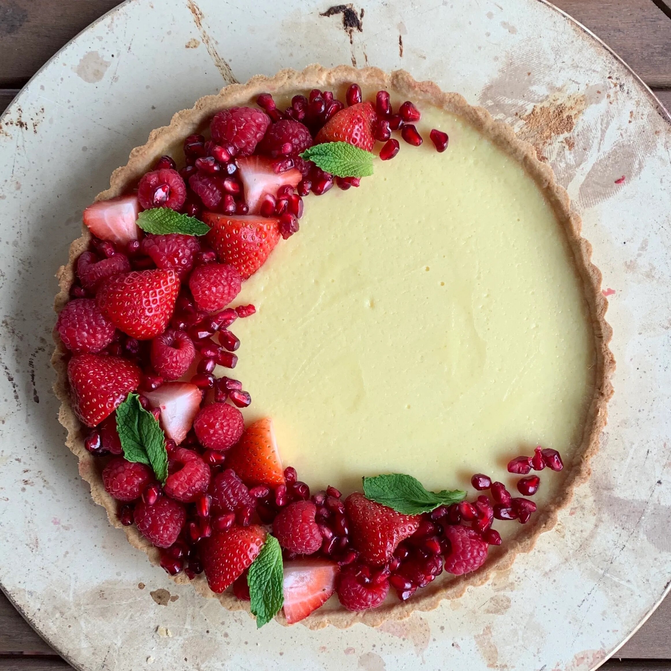 White Chocolate Cinnamon Tart