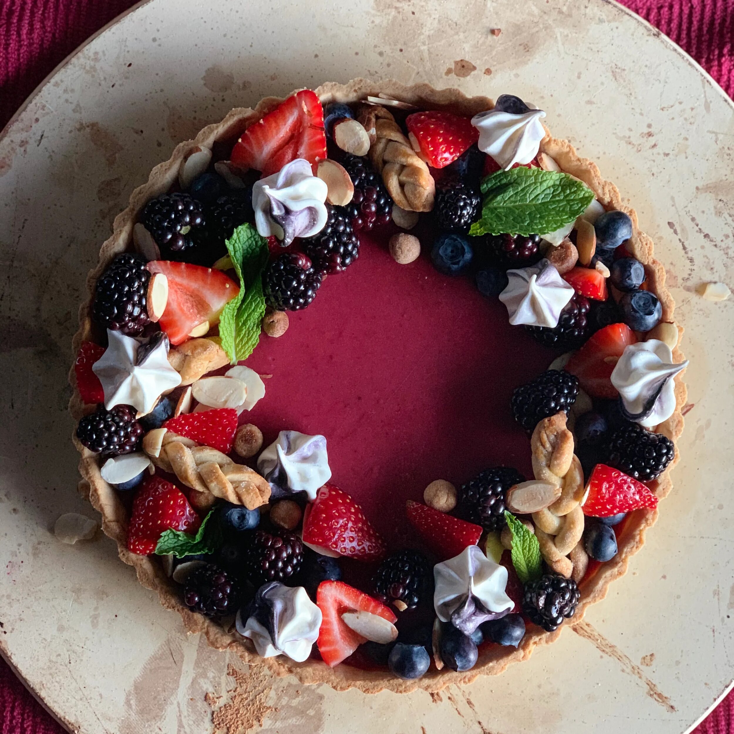 Blackberry Curd Tart 